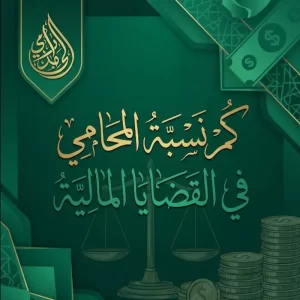 كم نسبة المحامي في القضايا المالية