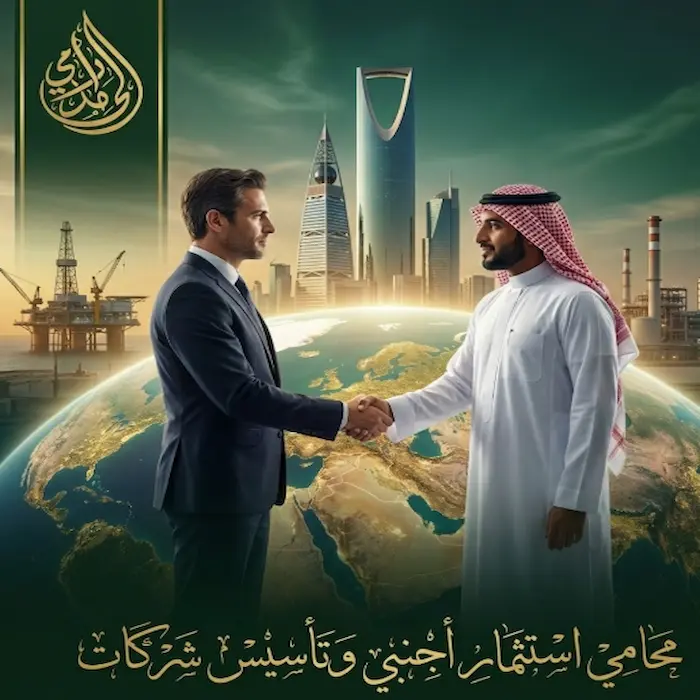 افضل محامي استثمار أجنبي بالسعودية: شريكك الاستراتيجي في أرض الفرص (رؤية 2030) 1 محامي استثمار اجنبي