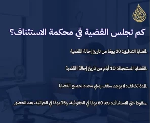 كم تجلي القضية بمحكمة الاسئناف بالسعودية